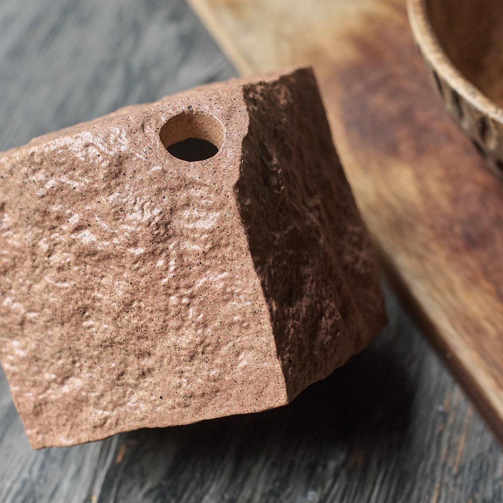Floyd Geometric Vase, Brick